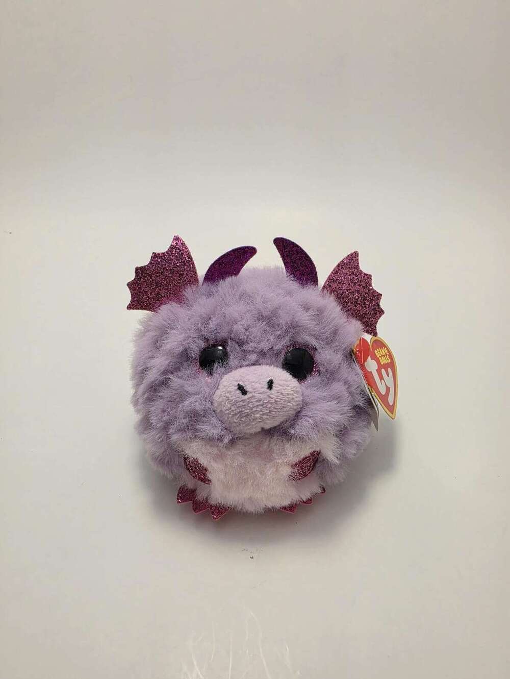 Ty Puffies Teeny Tys “Spark” the Purple Dragon - Small! (3 inch)